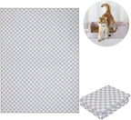 Lovewag Cat Litter Mat, Litter Box Mat, Taupe Checkers, 36x48, 2 Pack | Washable litter mat cover, kitty litter mat & cat mat for litter box, litter trapping mat, prevents tracking, multi-cat