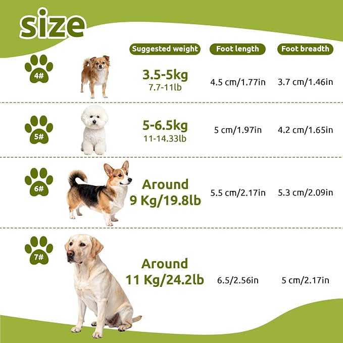 Non-Slip Dog Cat Boots with Reflective Straps, Pet Shoes for Medium Large Dogs Outside, Paw Protectors for Summer Hot Pavement, Indoor Hardwood Floor (Black, 7)