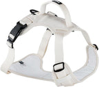 TUG No-Pull Dog Harness, 2 Leash Clips + Padded Handle (Medium, Cream) | Water-Resistant Padded Interior | Front No-Pull & Rear Clips | Padded Back Handle | Adjustable Straps | Lightweight