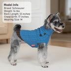 KYEESE Dog Sweater Turtleneck Thick Knit Pullover for Cold Weather | Stretchy Fit, Lightweight & Warm, Cozy Knit Comfort, Classic Plaid Design, Gentle on Sensitive Skin, Comfortable Daily Wear