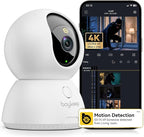 4K Indoor Cameras for Home Security, Pet Camera with Phone App, Indoor Security Camera with AI Human & Pet Detection, 360° Pan Tilt, Auto Tracking, Color Night Vision, Two-Way Audio, Works with Alexa