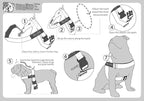 BULLHUG Adjustable Dog Harness– No Pull, No Choke – for English Bulldogs, French Bulldogs, Pugs & Broad-Chested Breeds – Easy, Safe Walks (Blue Burger, Small)