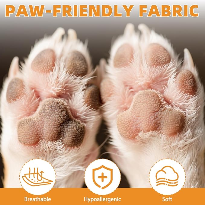 KOOLTAIL Anti Slip Dog Socks to Prevent Licking Paws,Dog Shoes for Hot Pavement, Reflective Traction Control Booties, Dogs Boots & Paw Protector for Hardwood Floors Small Medium Large Senior Dogs