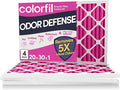20x30x1 Air Filter (4-Pack) | Made in the USA | Color Changing | Remove Cat and Dog Odor | MERV 8 for Pet Hair Dander and Dust | 19.75"x29.75"x0.75" Exact Size