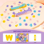 Wisedog Dog Charms for Collar, Yellow, 19MM | 30 Pcs, Silicone Letter Charms, Waterproof Alphabet Pet ID, For Dog Cat Collars, DIY Personalized Name Pendant