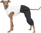 D Doggy Star Italian Greyhound Clothes Cargo Pants Onesie Outfit Whippet for Dog Coat (M,Navy Cargo)