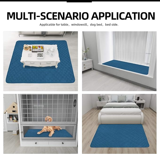 Easy-Going Sectional Couch Covers for Dogs L Shape Sofa Cover Reversible Sofa Slipcover Chaise Lounge Cover Furniture Protector Cover for Pets Dog Cat (42 x 52 inches, Peacock Blue/Peacock Blue) | Soft Sofa Slipcover For Dogs, Fits Left/Right Chaise Lo...
