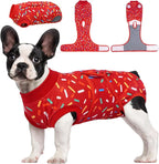 Kuoser Dog Recovery Suit for Female Male Dogs, Post-Surgery Bodysuit for Spay Neuter, Dog Onesie After Surgery, Anti-Licking Pet Surgical Recovery Suit