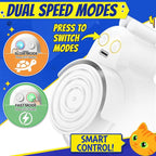 Interactive Cat Toys for Indoor Cats - Automatic Flying Bird for Enrichment | Catpick toy Hanging Feather & Mouse Wand Toy for Exercise & Self-play, Ideal for Bored Kitten&Adult Cat, Rechargeable, White