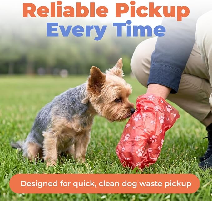 Best Pet Supplies Poop Bags for Dogs - Assorted Colors, 150 Count | Scented, Leak-proof, Easy-Tear perforations, 15 Thick Bags per roll, Outdoor Walking & Travel, Fits Standard Holders