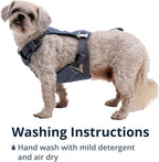 Ruffwear, Load Up Dog Car Harness, Padded Adjustable Travel Restraint with Universal Seat Belt Attachment and Strength-Rated Metal Hardware, for Road Trips in Cars & SUVs, Slate Blue, Medium