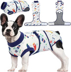 Kuoser Recovery Suit for Dogs Cats, Soft Dog Surgery Suit Female Male Spay | Professional Dog Onesie for Surgery, Substitute E-Collar & Cone, Prevent Licking Dog surgical suit Pet Neuter Suit