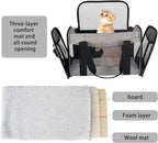 Small Animals Cat Carrying Case Pet Carrier Airline Approved, Protable and Breathable Pet Travel Carrier Removable Fleece Pad Collapsible Cat Carrier Dog Carrier Small Cats Dogs(15 * 10 * 10)