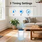 2 Pack Air Purifiers for Bedroom Home, Cobectal Air Cleaner with HEPA 3-in-1 Filter for Room up to 1050 ft², Sleep Mode & Aroma Function, Portable Air Purifiers for Office, Dorm, RVs, White