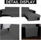 Easy-Going Sectional Couch Covers for Dogs L Shape Sofa Cover Reversible Sofa Slipcover Chaise Lounge Cover Furniture Protector Cover for Pets Dog Cat (Large, Dark Gray/Dark Gray) | Soft Sofa Slipcover For Dogs, Fits Left/Right Chaise Lounge Protector,...