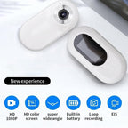 XUMIUZIY Pet Collar Camera, 1080P Camera for Dogs Cats with LCD Display, 170° Wide Angle, 5 Minutes Video Recording, 3 Hours Battery Life, Mini Action Cameras for Video Records