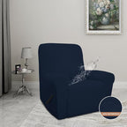 Easy-Going 100% Waterproof Recliner Chair Cover，1-Piece Recliner Slipcover | Dual Waterproof Couch Cover for Recliner，Leakproof Furniture Protector for Kids Pets Dog Cat Daily Stain, Dark Blue