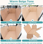 Bark Lover Dog Car Seat Covers for Back Seat, Waterproof Car Seat Protector for Dogs Hammock for Cars Trucks SUV, Full Coverage Protection for Your Vehicle Interior