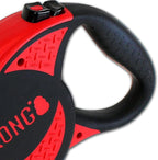 Alcott Kong Ultimate Retractable Dog Leash, Extra Large, Red, 16' Long