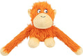 Best Pet Supplies Interactive Squeaky Dog Chew Toy, Ideal Dog Toys for Chewers, Small, Medium & Large Dogs, and Fetch Lovers - O-Hug-Atan (Orange), Large