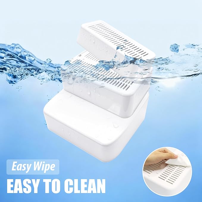 3-Steps Cat Litter Box Ramp with Cleaning Brush Set for Automatic Litter Boxes, Detachable & Non-Slip Cat Steps with Litter Catching Function, Essential to Small & Elderly & Disabled Cats