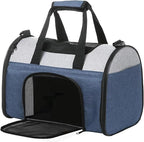 JESPET Soft-Sided Kennel Pet Carrier for Small Dogs, Cats, Puppy, Airline Approved Cat Carriers Dog Carrier Collapsible, Travel Handbag & Car Seat