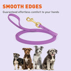 Viper Biothane K9 Working Dog Leash Waterproof Lead for Tracking Training Schutzhund Odor-Proof Long Line with Solid Brass Snap for Puppy Medium and Large Dogs, 10ft Amethyst Purple