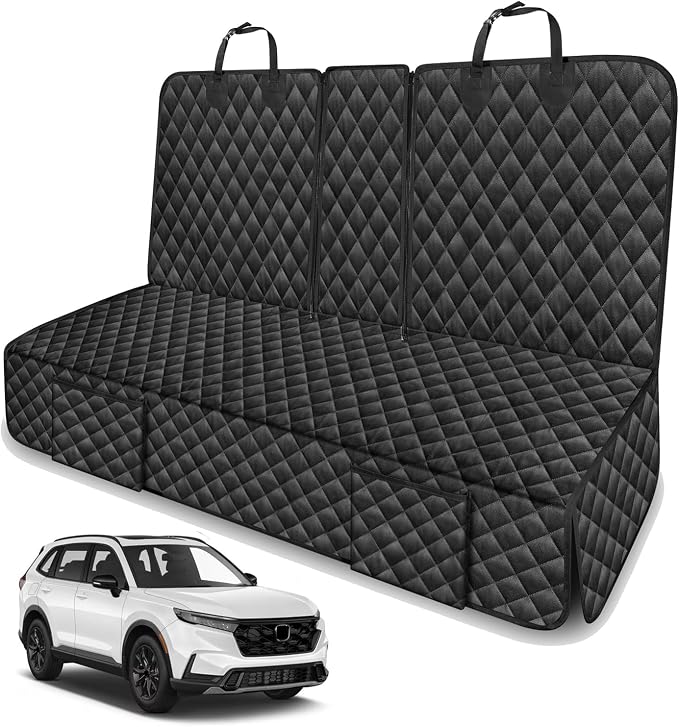 Dog Car Seat Cover for Back Seat for Honda CRV CR-V HRV HR-V 2027 2026-2000 | Seat Covers Backseat Rear Seat Accessories, Waterproof Non-Slip Pet Bench Backseat Covers