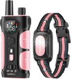 SLOPEHILL Dog Shock Collar,4200FT Dog Training Collar with Remote,Pink | IP68 Waterproof e Collar with Beep,Vibration,Safe Shock,Light,No Shock Mode,Shock Collar for Small Medium Large Dog 8-140lbs