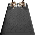Cat Litter Mat, Extra Large 40"x28" Silicone Mat for Litter Box, Waterproof & Non-Slip Rubber Mat with Lip, Litter Trapping & Scatter Control, Soft on Cat Paws, Urine-Proof Floor Protector
