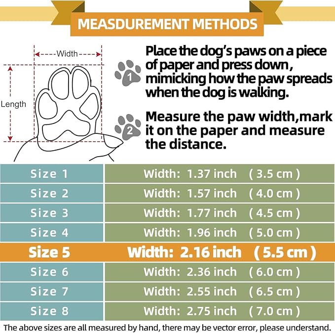 Hcpet Dog Boots for Large Dogs, Dog Shoes for Winter Snow Hot Pavement, Paw Protector Dog Booties Designed for Comfort and Breathability, Outdoor Booties for Small Medium Dogs for Hiking Grey Size 5