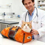 Cinf Cat Restraint Grooming Bag, Anti-Scratch Tool for Nail Trimming | Safe grooming restraint bag controls cat movement for bathing, nail trimming, injections and veterinary examinations