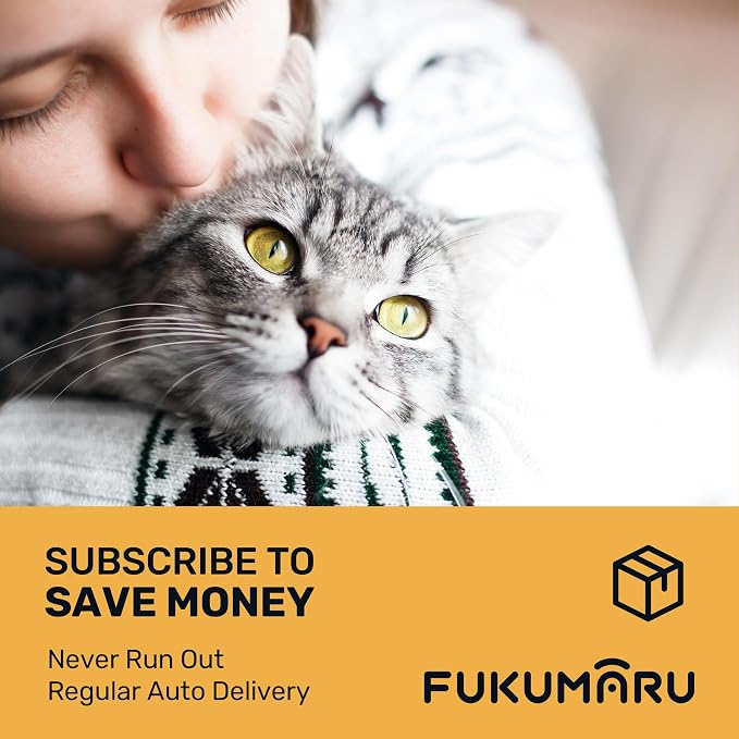 FUKUMARU Tofu Cat Litter - Natural Lightweight Bean Dregs & Corn Starch Cat Litter Pellets, 99.9% Dust Free Quick Clumping, Effective Odor Control, Flushable, Low Tracking, 32lb (8lb x 4 Bags)