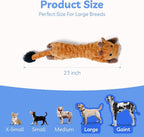 SHARLOVY Dog Squeaky Toy, Bubble Plush Puppy Teething Pet Toy, Crinkle No Stuffing Animals Dog Toy, Doggies Chew for Large Small Medium Breeds