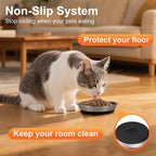 4 Pcs Stainless Steel Cat Bowls for Cats, Kittens & Small Dogs | Shallow Wide Food Water Bowl, Non-Slip Silicone Base, Dishwasher Safe, Suitable for Indoor & Outdoor Use