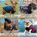 Gooby Fashion Vest Check Dog Jacket - Green Check, Small - Warm Zip Up Bomber Vest with Dual D Ring Leash - Winter Water Resistant Small Dog Sweater