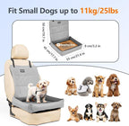 Dog Car Seats for Small Dogs, Detachable Soft Cotton Cushion, Comfort Pet Travel Dog Bed, Puppy Car Seat with Adjustable Secure Straps, Under 25lbs, Black