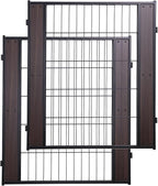 Furniture Style Dog Playpen 32" H, 2 Panels, Black | Indoor/Outdoor Use, Heavy-duty Metal, DIY Layouts, Easy Access, For Small & Medium Dogs, Easy setup