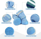 Breathable Hot Pavement Dog Shoes for Small & Medium Dogs(Blue, 2# | Adjustable Double Strap and Non-Slip Dog Boots Paw Protectors for Walking Running Hiking, Soft Comfortable Safe Easy to Wear