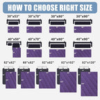 Smiry Waterproof Reversible Pet Couch Covers for Dogs | Pet Friendly, Soft Fabric, Washable Sofa Furniture Protector for Dogs Cat Kids, Checkered (30"x70", Purple/Purple)