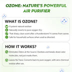 Cat Litter Odor Deodorizer, Cordless Rechargeable Ozone Air Purifier for Dog Poof and Kitty Litter Box, Pet Odor Eliminator with 3 Mode for Home, Kennel, Smoke, Car
