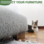 40'' Tall Cat Scratching Post Cat Tree, 3 Curved Design Palm Tree Cat Scratching Post with 8 Interactive Balls, Natural Sisal Rope Cat Scratchers for Indoor Cats, Multi-Combinable (Style D)