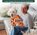 Kuoser Dog Recovery Suit After Surgery, Spay Neuter Surgical Suit for Dogs | Post Surgery Anti-Licking Dog Onesie Protects Wounds and Incisions, E-Collar & Cone Alternative Bodysuit for Female Male Dogs