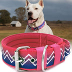Dog Collar for Large Dogs,2 in Wide Heavy Duty,Pressure-Relief Padded, B-L | Professional Protection for Large and Giant Breeds,Handle for Control,Stainless Steel Buckle Ultra Safety,23-26 in