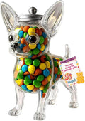 Chihuahua Candy Jar, Cute Airtight Dog Snack Container for Cookies, Candy, Coffee Pods, Pet Treat Jar, Cookie Jar with Lid, Large Animal Shaped Food Storage Kitchen Canister, Pet Lovers Gift