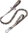 EXCELLENT ELITE SPANKER Tactical Military Bungee Nylon Dog Leash Adjustable | Adjustable No Pull Leads Rope Quick Release with 2 Control Handle heavy duty durable for training huntingfor medium large dog