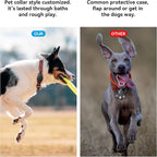 IPX8 Waterproof Dog Collar Holder for Airtag [Metal Back Plate] Ultra-Durable Dog & Cat Collars Mount for AirTag, Suitable for All Widths of Collars (1 Pack)