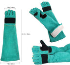 AOWPFVV Animal Handling Gloves Bite Proof for Dogs,Cats, 23.6in Large | Falconry,Birds,Snake,Reptile,Vets, Groomers & Animal Control