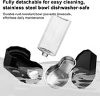 Sfozstra 9L Elevated Dog Water Dispenser: Senior Dog Friendly | 304 Stainless Steel Bowl/Spill Resistant Base/Dishwasher Safe/No Filter Replacement /for Multi-Pet Homes