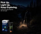 Smart Hands-Free Poop Bag Holder With Rechargeable LED Light No Batteries to Replace The Ultimate Pet Gift Unique Retracting Function Small Durable Lightweight Comes With 15 bags and Charging Cable